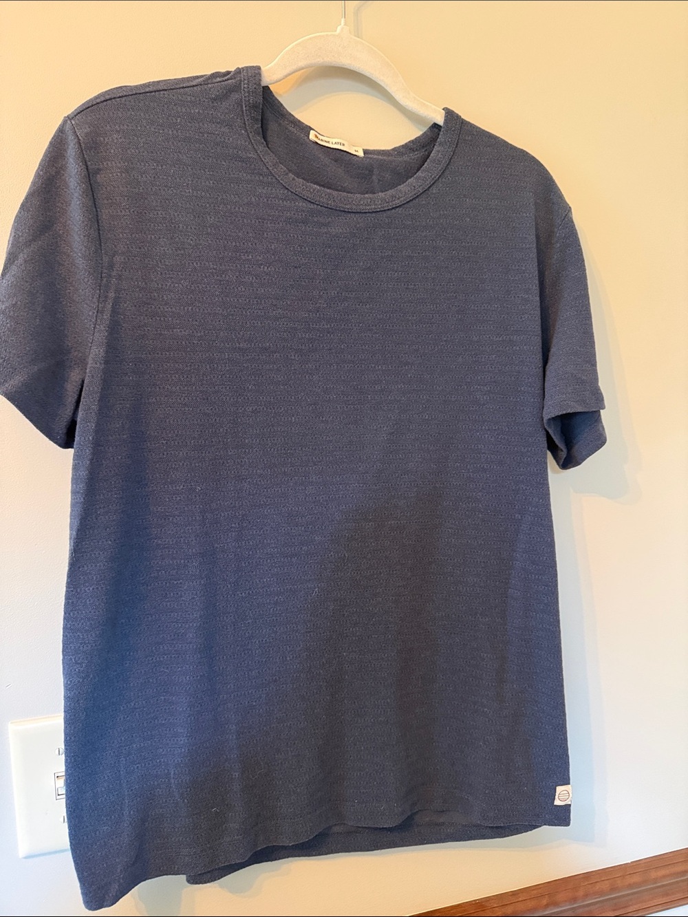 Marine Layer Men's Short-Sleeve Crew Tee in Slate Blue